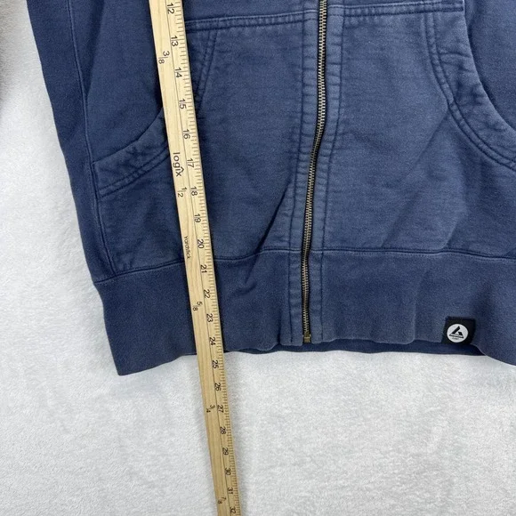 American Giant Hoodie Mens Small Navy‎ Full Zip Heavyweight Cotton Made in USA - Picture 5 of 7